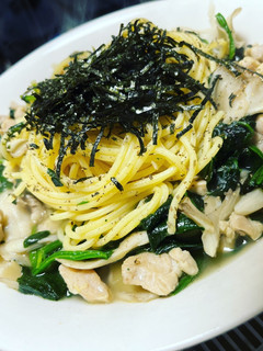 鶏と舞茸のスープパスタ-レシピのメイン写真