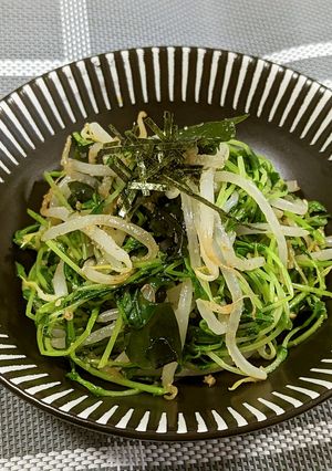 節約食材使い切り！もやしと豆苗ナムル-レシピのメイン写真