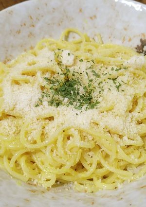 チーズとマスタードのスパゲッティ-レシピのメイン写真