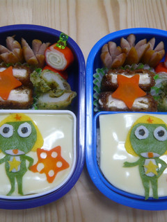 キャラ弁 簡単ケロロ軍曹-レシピのメイン写真