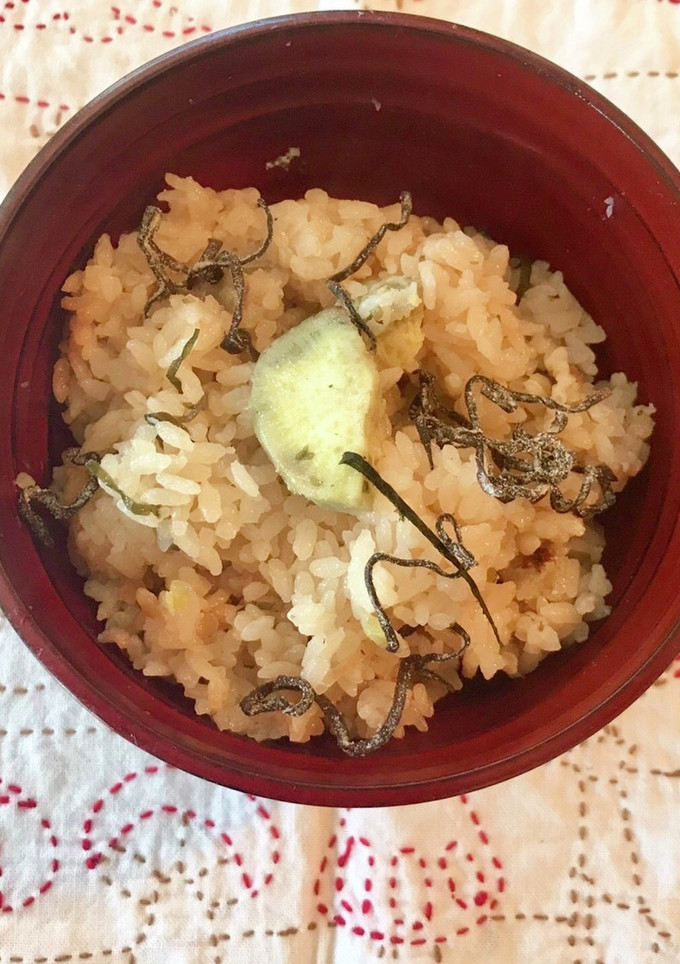 さつま芋と塩昆布の炊き込みごはん-レシピのメイン写真