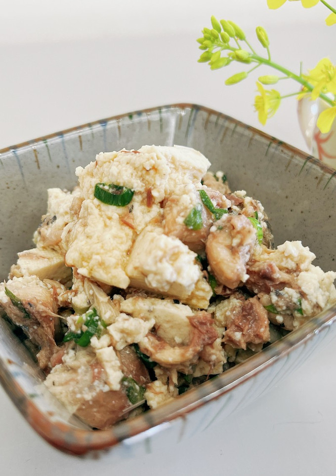 サバ缶と豆腐の和え物-レシピのメイン写真