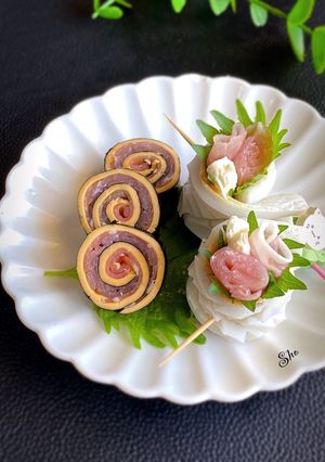 おつまみにチーズor竹輪で生ハム巻いて-レシピのメイン写真