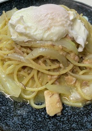 鯖缶と新玉のペペロンチーノ-レシピのメイン写真