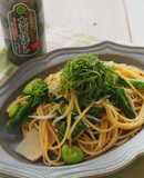 大葉としらすの和えるだけパスタ