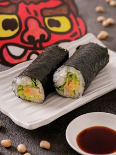 子供も喜ぶ節分に♫簡単2種のチキン恵方巻-レシピのメイン写真