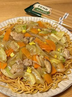 旨味たっぷり!絶品あんかけかた焼きそば-レシピのメイン写真