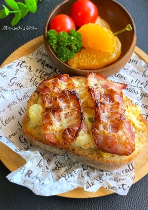 ポテベーコンのマヨネーズ焼きトースト-レシピのメイン写真