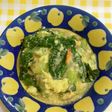 チンゲン菜のかき玉カニあんかけ