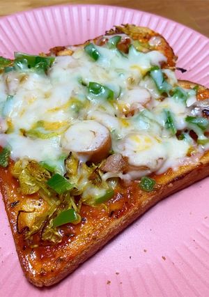 ピザトースト-レシピのメイン写真
