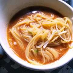 鍋の残り汁＋ゼンブヌードル細麺-レシピのメイン写真