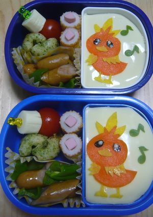 キャラ弁　簡単アチャモ（ポケモン）-レシピのメイン写真