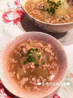 とろとろトロける♡冬瓜のそぼろ煮♪-レシピのメイン写真
