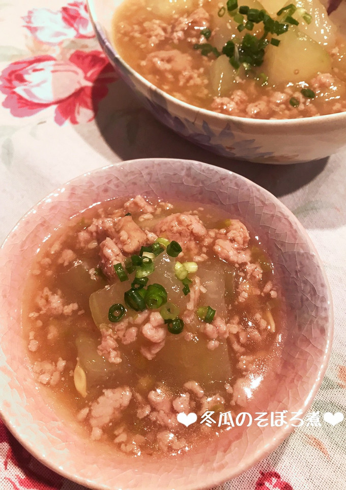 とろとろトロける♡冬瓜のそぼろ煮♪-レシピのメイン写真