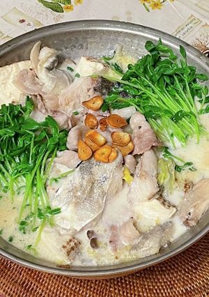 ぽっかぽか♪ 白菜・豚肉・タラのミルク鍋-レシピのメイン写真