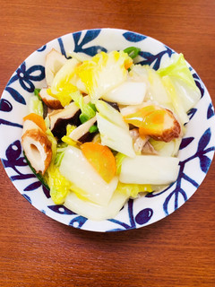 残り野菜と竹輪で中華丼風(八宝菜風)-レシピのメイン写真
