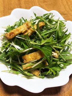 油揚げとサラダ水菜のさっぱり和え☆-レシピのメイン写真