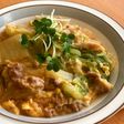 *節約*豚こまと白菜の甘辛たまごとじ*