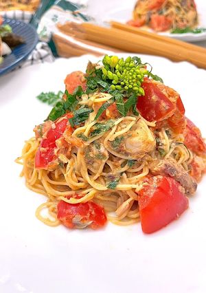 トマトとサバ缶のカッペリーニ-レシピのメイン写真