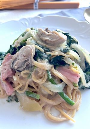 ZENB牡蠣とほうれん草の豆乳クリーム-レシピのメイン写真
