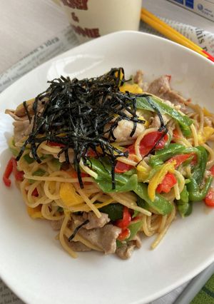 和風豚肉パスタ-レシピのメイン写真
