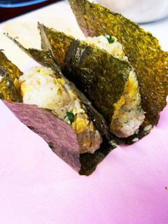 【朝食にも♡】たまごとのりの和風おにぎり-レシピのメイン写真