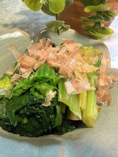 ちぢみほうれん草のお浸し-レシピのメイン写真