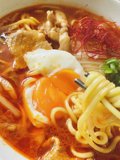 鶏皮・チゲ風【辛】ラーメン-レシピのメイン写真