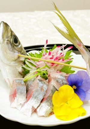 鯵（アジ）のお造り～魚の駅生地～-レシピのメイン写真