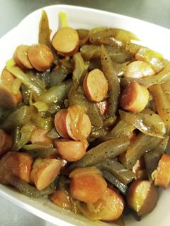 簡単に♪ウインナーとこんにゃく煮-レシピのメイン写真