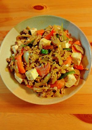 麻婆豆腐風炒め物-レシピのメイン写真