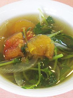 豆苗スープ-レシピのメイン写真