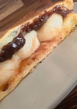 あんこ×白玉のホットバターサンド-レシピのメイン写真