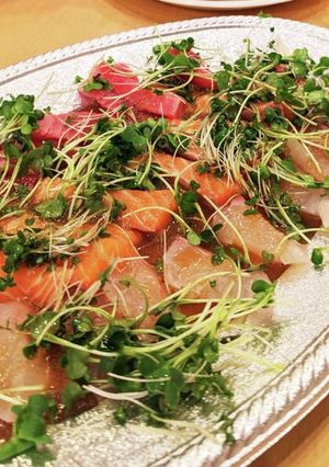 本マグロ　サーモン　鯛のカルパッチョ-レシピのメイン写真