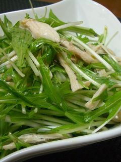 水菜と鶏肉の柚子胡椒サラダ-レシピのメイン写真