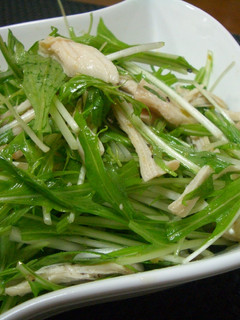 水菜と鶏肉の柚子胡椒サラダ-レシピのメイン写真
