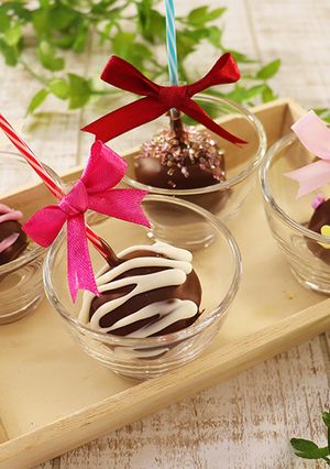 市販のアレを使って簡単♡ケーキポップ-レシピのメイン写真
