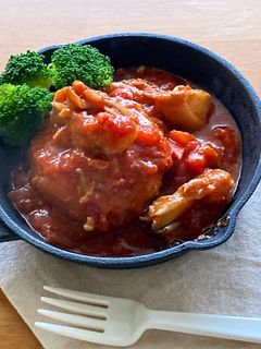 なくてもできる!トマト煮込みハンバーグ-レシピのメイン写真