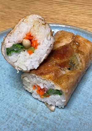 大豆を使った肉恵方巻-レシピのメイン写真