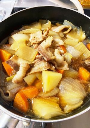 簡単&カロリーオフ　おふたりさま肉じゃが-レシピのメイン写真
