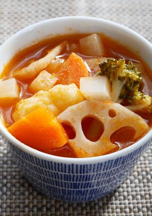 冬野菜のトマト煮(トマト給食）-レシピのメイン写真