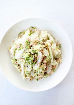 レンジで簡単【白菜とツナのマヨぽんサラダ-レシピのメイン写真