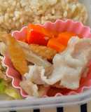 豚肉とにんじん、ちくわの甘辛煮