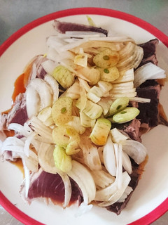 シンプルに鰹のたたき!にんにくたっぷり!-レシピのメイン写真