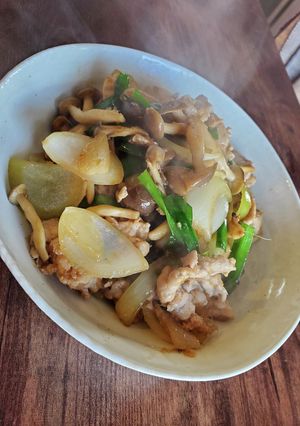 具だくさんの豚肉生姜焼き-レシピのメイン写真