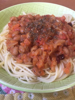 スパゲティ・節分チリビーンズ-レシピのメイン写真
