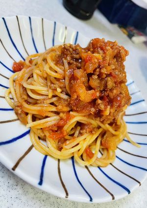 簡単ミートスパゲッティ-レシピのメイン写真