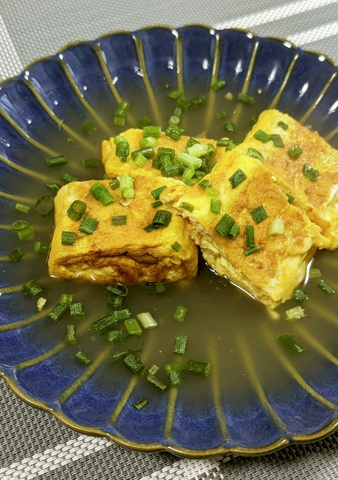 おでんの汁をリメイク！明石焼き風卵焼き-レシピのメイン写真