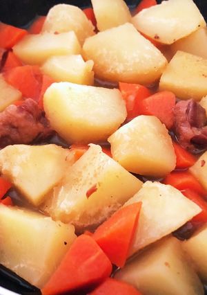 焼き鳥缶とじゃがいもの煮物-レシピのメイン写真