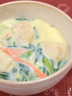 ほうれん草と帆立のクリーム煮-レシピのメイン写真